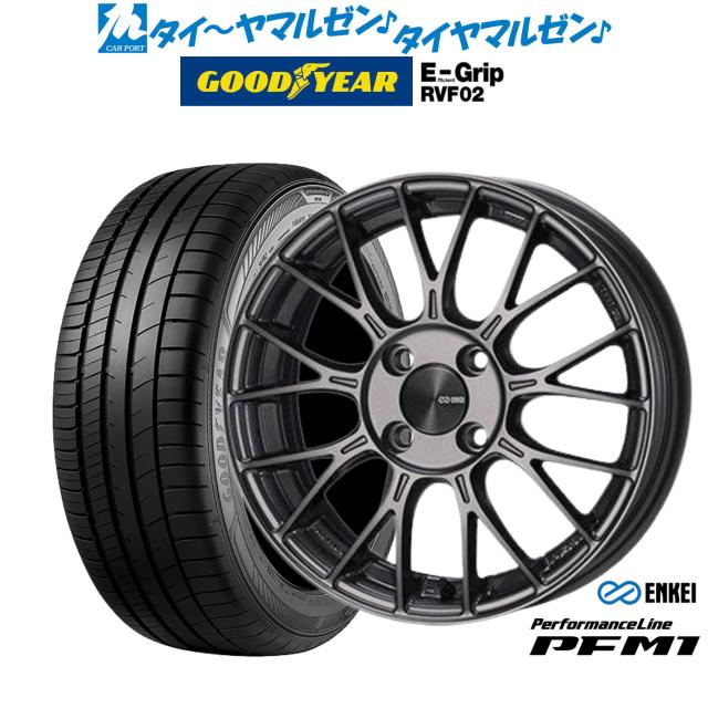 エンケイ PFM1 16インチ 6.5J グッドイヤー エフィシエント グリップ RVF02 195/60R16 サマータイヤ ホイール4本セット