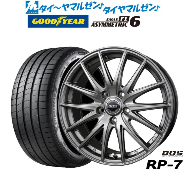 BADX D,O,S(DOS) RP-7 17インチ 7.0J グッドイヤー イーグル F1 アシメトリック6 215/40R17 サマータイヤ ホイール4本セット