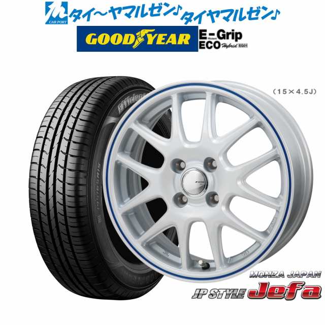 モンツァ JP STYLE JEFA(ジェファ) 13インチ 4.0J グッドイヤー エフィシエント グリップ エコ EG01 155/65R13 サマータイヤ ホイール4本