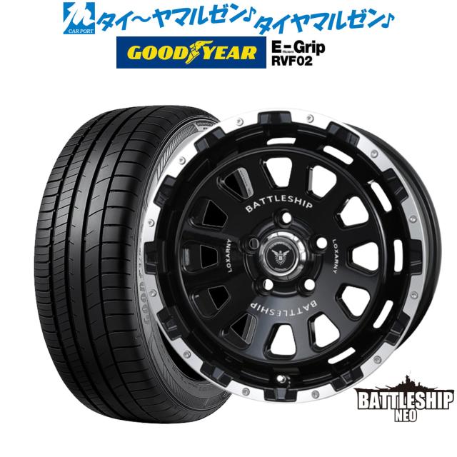 BADX ロクサーニ バトルシップ NEO(ネオ) 17インチ 7.5J グッドイヤー エフィシエント グリップ RVF02 215/55R17 サマータイヤ ホイール4本セット