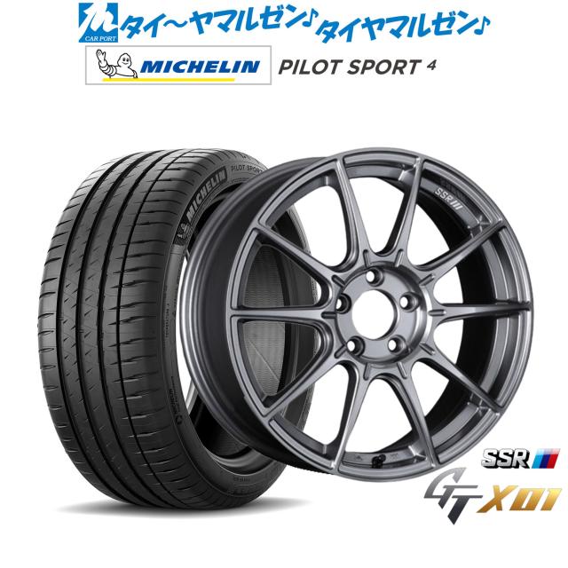 タナベ SSR GT X01 18インチ 7.5J ミシュラン パイロット スポーツ 4 235/45R18 サマータイヤ ホイール4本セット