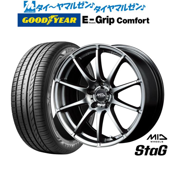 MID ホイールズ スタッグ 18インチ 8.0J グッドイヤー エフィシエント