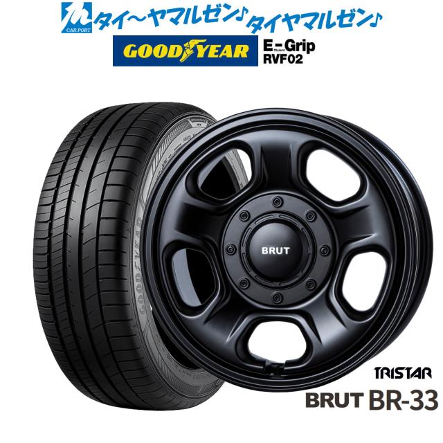 トライスター BRUT BR-33 16インチ 6.5J グッドイヤー エフィシエント グリップ RVF02 215/65R16 サマータイヤ ホイール4本セット