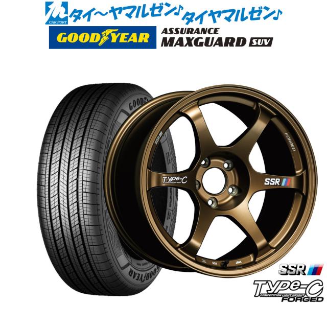タナベ SSR Type-C FORGED 18インチ 7.5J グッドイヤー ASSURANCE アシュアランス MAXGUARD SUV 225/50R18 サマータイヤ ホイール4本セット