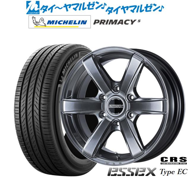 CRS ESSEX エセックス EC-18 18インチ 7.5J ミシュラン プライマシー プライマシー5 215/55R18 サマータイヤ ホイール4本セット