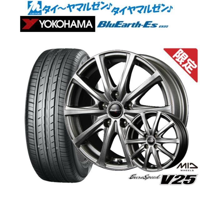 MID 数量限定品 ユーロスピード V25 15インチ 6.0J ヨコハマ BluEarth
