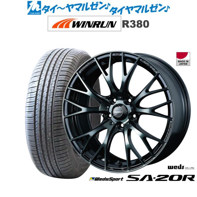 ウェッズ ウェッズスポーツ SA-20R ウォースブラッククリア(WBC) 16インチ 7.0J WINRUN ウインラン R380 215/60R16 95H サマータイヤ ホイール4本セット
