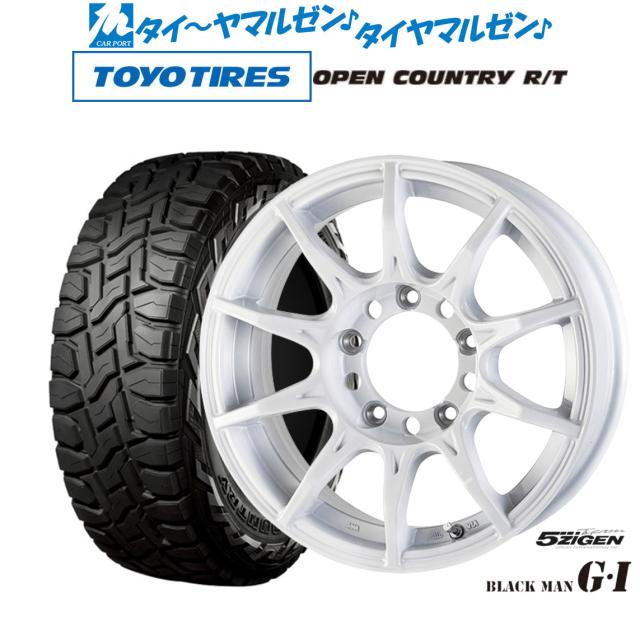 5ZIGEN ゴジゲン ブラックマン ジーアイ 16インチ 5.5J トーヨータイヤ OPEN COUNTRY オープンカントリー RT 215/70R16 オフロードタイヤ ホイール4本セット