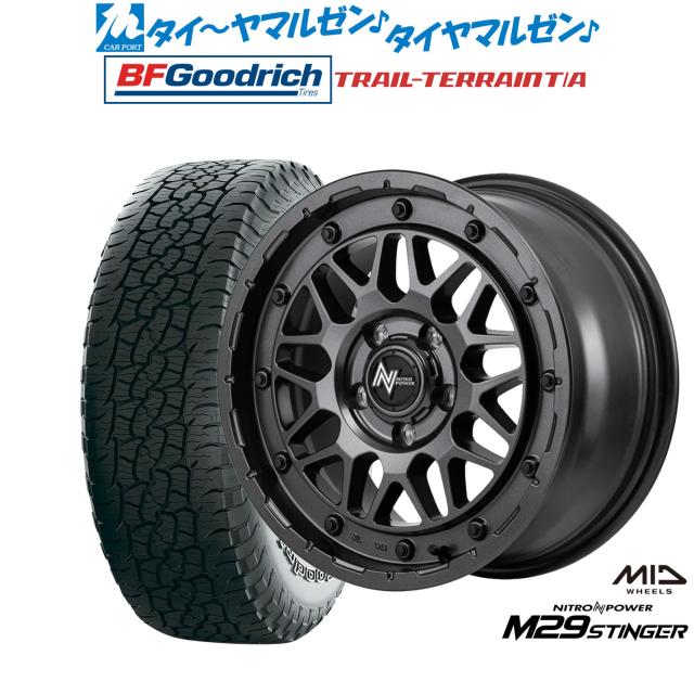 MID ナイトロパワー M29 スティンガー 18インチ 7.0J BFグッドリッチ トレールテレーン T/A 245/60R18 サマータイヤ ホイール4本セット 156,600円