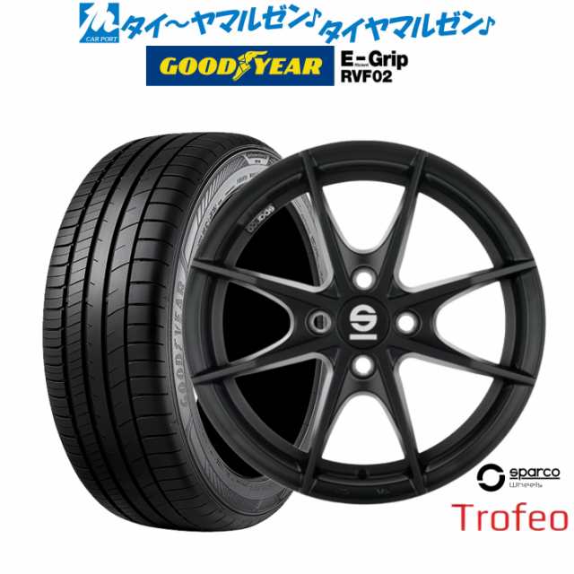 OZ スパルコ sparco TROFEO(トロフェオ) 15インチ 6.0J グッドイヤー エフィシエント グリップ RVF02 175/55R15 サマータイヤ ホイール4