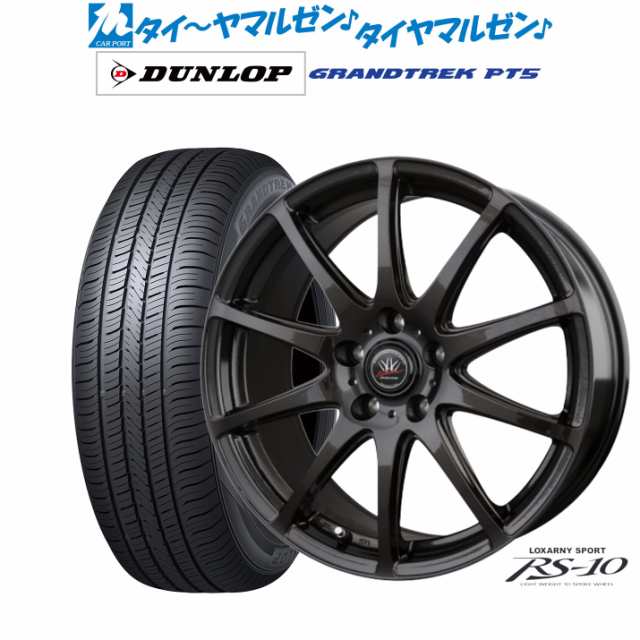 BADX ロクサーニスポーツ RS-10 16インチ 6.5J ダンロップ グラントレック PT5 215/65R16 サマータイヤ ホイール4本セット