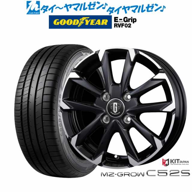 コーセイ MZ-GROW C52S 14インチ 4.5J グッドイヤー エフィシエント グリップ RVF02 155/65R14 サマータイヤ ホイール4本セット