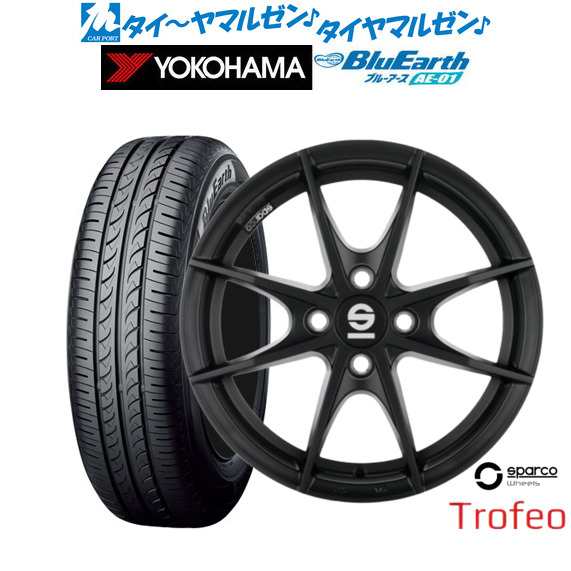 OZ スパルコ sparco TROFEO(トロフェオ) 15インチ 6.0J ヨコハマ BluEarth ブルーアース (AE-01) 175/60R15 サマータイヤ ホイール4本セ