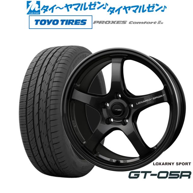 BADX ロクサーニスポーツ GT-05R 18インチ 7.5J トーヨータイヤ プロクセス PROXES Comfort 2s (コンフォート 2s) 225/45R18 サマータイヤ ホイール4本セット
