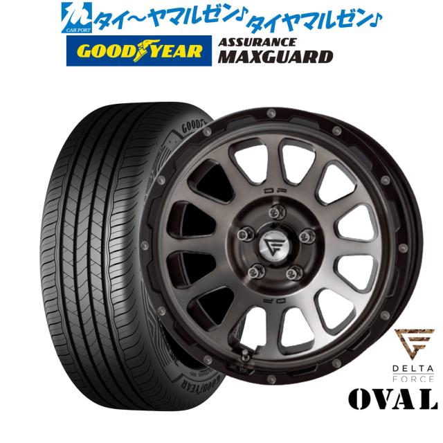 FORCE デルタフォース OVAL(オーバル) 16インチ 7.0J グッドイヤー ASSURANCE アシュアランス MAXGUARD 195/55R16 サマータイヤ ホイール4本セット 106,500円