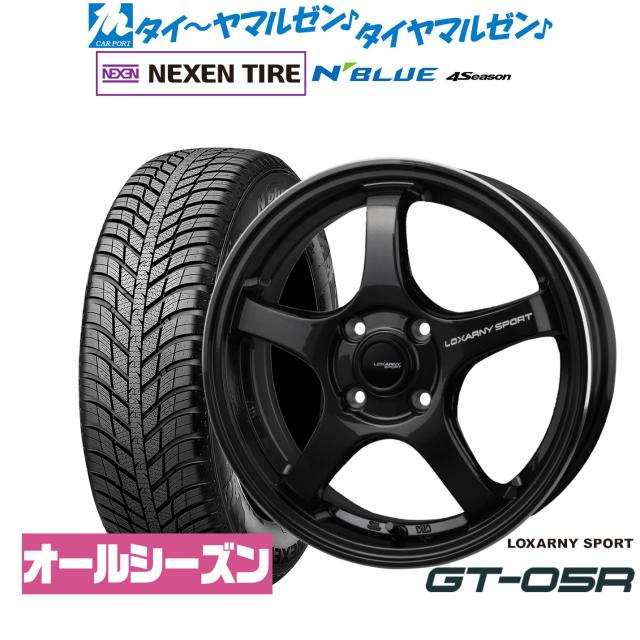 BADX ロクサーニスポーツ GT-05R 14インチ 4.5J NEXEN ネクセン N blue 4Season 165/65R14 サマータイヤ ホイール4本セット