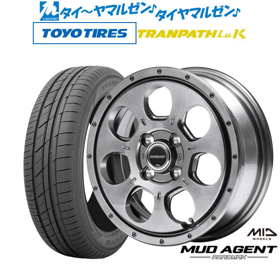 MID ロードマックス マッドエージェント 14インチ 4.5J トーヨータイヤ トランパス TRANPATH LuK  155/65R14 サマータイヤ ホイール4本セットの通販は