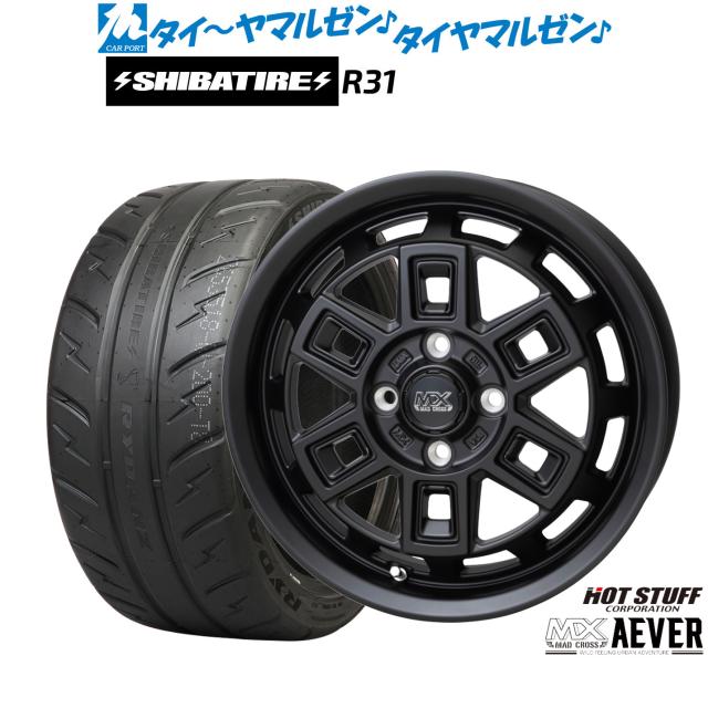 ホットスタッフ マッドクロス アイヴァー 15インチ 4.5J SHIBATIRE 