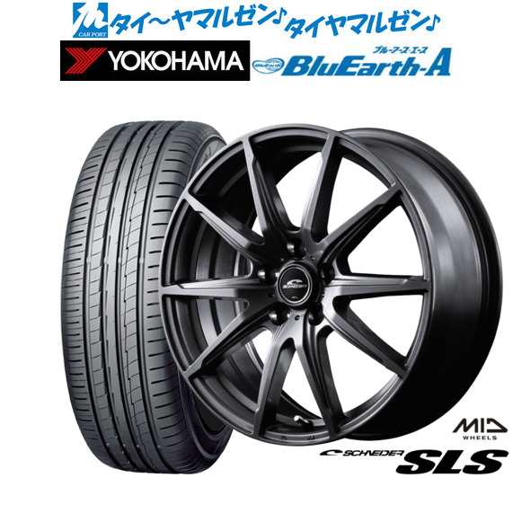 MID シュナイダー SLS 17インチ 7.0J ヨコハマ BluEarth ブルーアース A (AE50) 215/60R17 サマータイヤ ホイール4本セット