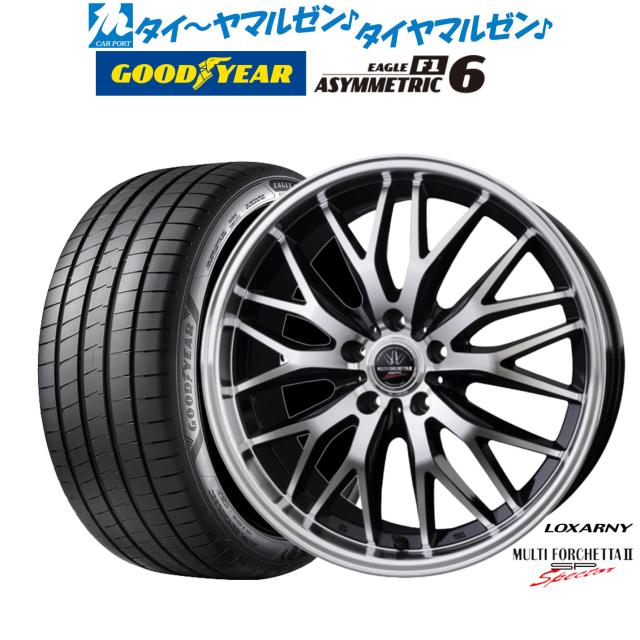 BADX ロクサーニ マルチフォルケッタ２ SP-SPECTOR 17インチ 7.0J グッドイヤー イーグル F1 アシメトリック6 225/50R17 サマータイヤ ホイール4本セット