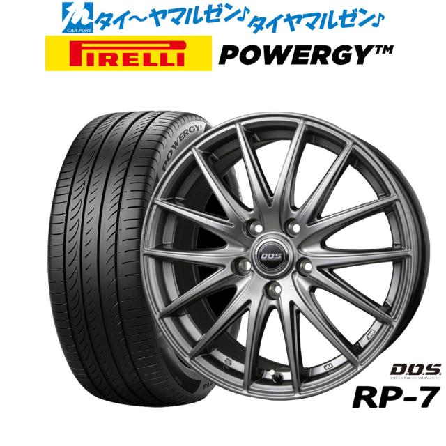 BADX D,O,S(DOS) RP-7 16インチ 6.5J ピレリ POWERGY (パワジー) 205/55R16 サマータイヤ ホイール4本セット
