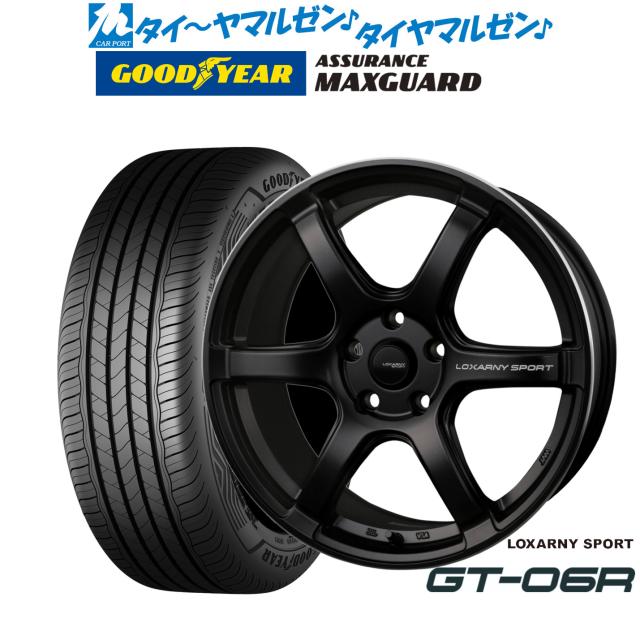 BADX ロクサーニスポーツ GT-06R 18インチ 7.5J グッドイヤー ASSURANCE アシュアランス MAXGUARD 225/40R18 サマータイヤ ホイール4本セット