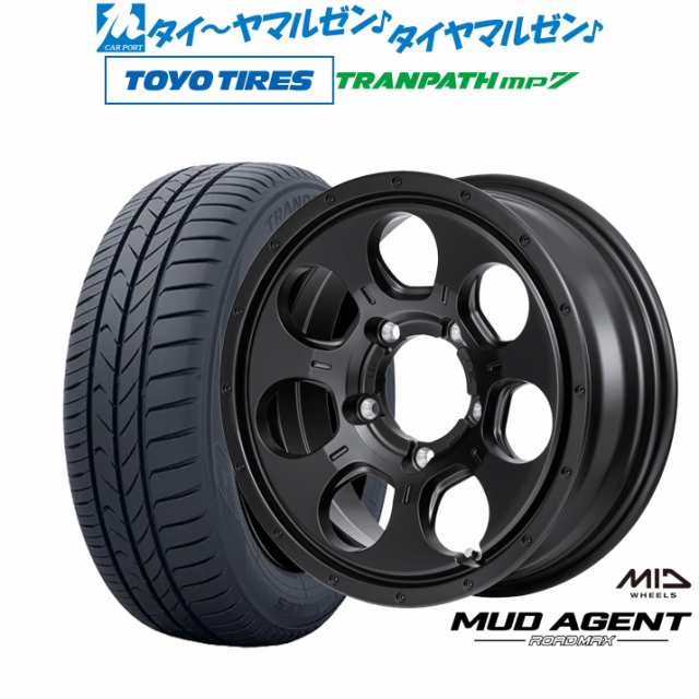 MID ロードマックス マッドエージェント 16インチ 5.5J トーヨータイヤ トランパス mp7 215/70R16 サマータイヤ ホイール4本セット