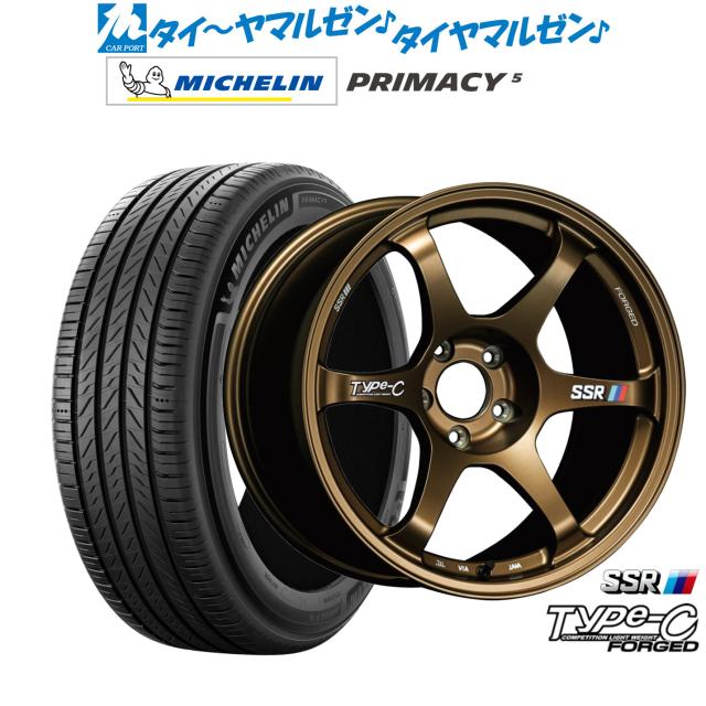 タナベ SSR Type-C FORGED 18インチ 7.5J ミシュラン プライマシー プライマシー5 245/45R18 サマータイヤ ホイール4本セット