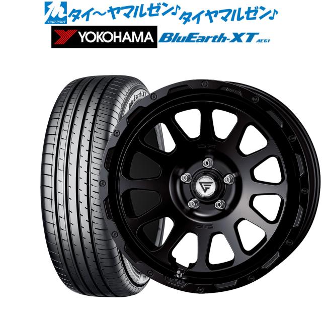 FORCE デルタフォース OVAL(オーバル) 18インチ 8.0J ヨコハマ BluEarth ブルーアース XT (AE61) 225/50R18 サマータイヤ ホイール4本セット