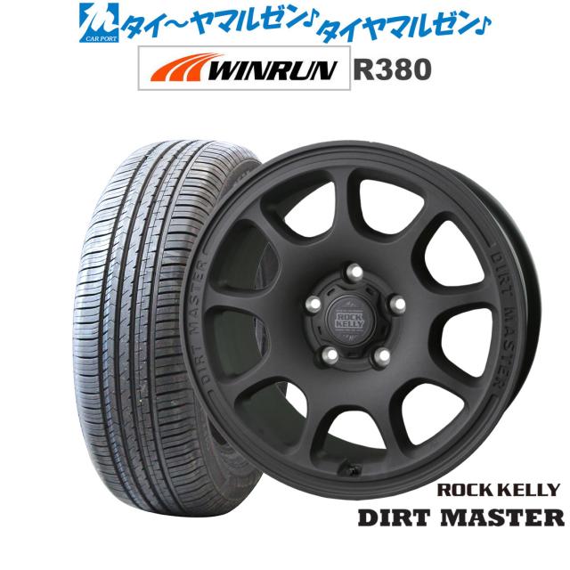 BADX ロックケリー ROCK KELLY DIRT MASTER(ダートマスター) 18インチ 7.5J WINRUN ウインラン R380 225/60R18 サマータイヤ ホイール4本セット