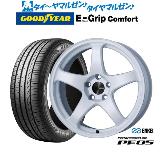 エンケイ PF05 19インチ 8.0J グッドイヤー エフィシエント グリップ 