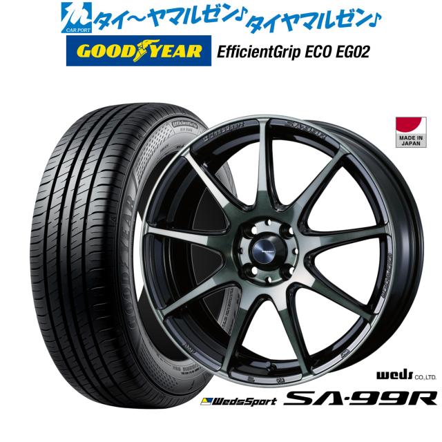 ウェッズ ウェッズスポーツ SA-99R アルミホイール 1本 HS 10系 18インチ プラチナシルバーブラック 0073904 WEDS WedsSport SA-99R ウェッズ ウェッズスポーツ SA-99R ウォースブラッククリア(WBC) 16