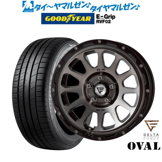 4本セット DELTAFORCE OVAL 17x8.0J 6/139.7 +20 BSM YOKOHAMA