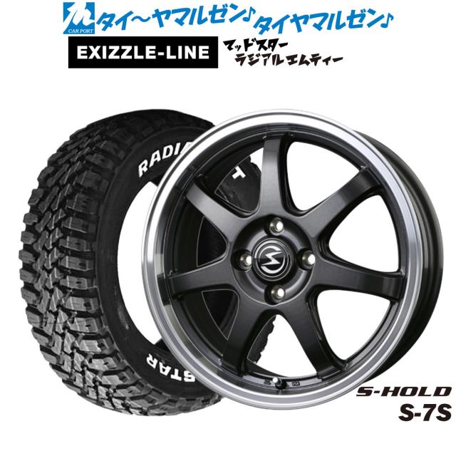 BADX エスホールド S-7S 16インチ 6.0J エクシズルライン MUDSTAR 