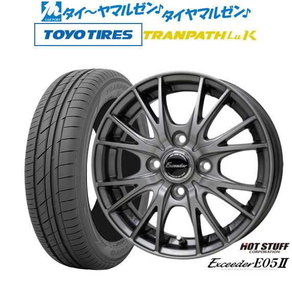 ホットスタッフ エクシーダー E05II 13インチ 4.0J トーヨータイヤ トランパス LuK 145/80R13 サマータイヤ ホイール4本セット