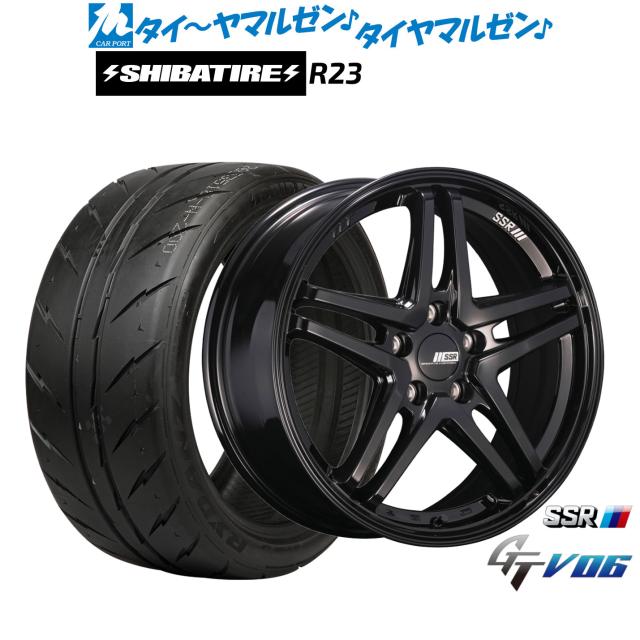 タナベ SSR GT V06 18インチ 7.5J SHIBATIRE シバタイヤ 300 (R23) 215/35R18 サマータイヤ ホイール4本セット