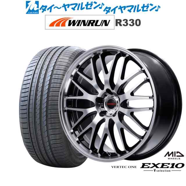 MID ヴァーテック ワン EXE10 Vセレクション 17インチ 7.0J WINRUN ウインラン R330 215/50R17 サマータイヤ ホイール4本セット