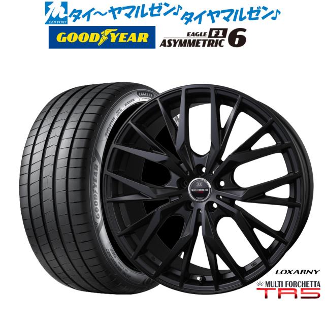 BADX ロクサーニ マルチフォルケッタ TR5 Black Edition 19インチ 7.5J グッドイヤー イーグル F1 アシメトリック6 225/45R19 サマータイヤ ホイール4本セット