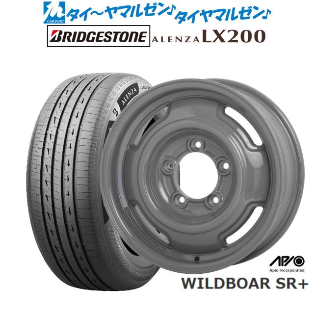 アピオ WILDBOAR ワイルドボア SR+ 16インチ 5.5J ブリヂストン ALENZA アレンザ LX200 215/70R16 サマータイヤ ホイール4本セット