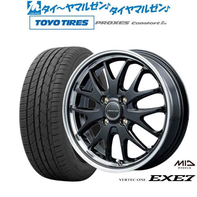 MID ヴァーテック ワン EXE7 15インチ 5.5J トーヨータイヤ プロクセス PROXES Comfort 2s (コンフォート 2s) 185/65R15 サマータイヤ ホイール4本セットの通販は 59,675円