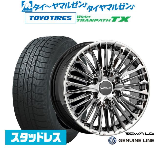 WALD ヴァルド ジェニュインライン F-001(トヨタ/レクサス専用) 17インチ 6.5J トーヨータイヤ ウィンタートランパス TX 215/60R17 スタッドレスタイヤ ホイール4本セットの通販は 115,015円
