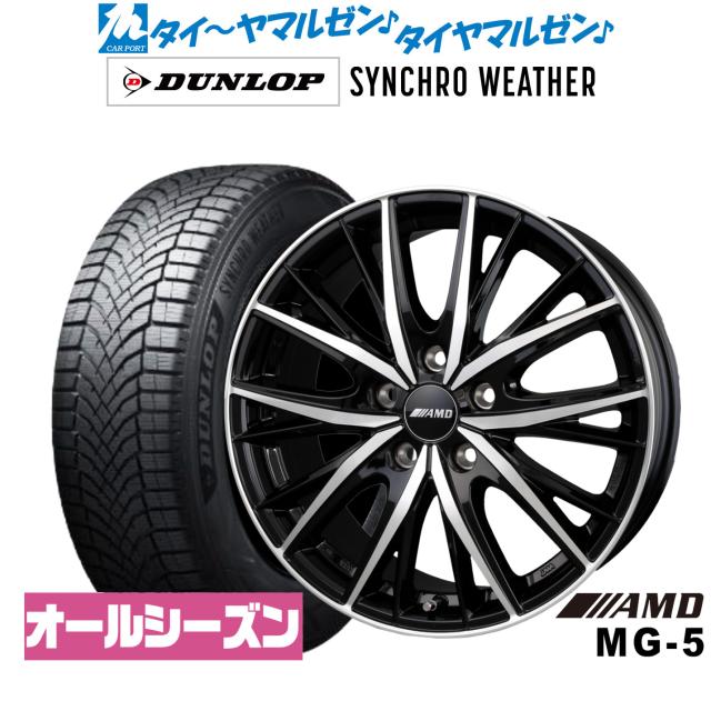 BADX AMD MG-5 19インチ 8.0J ダンロップ SYNCHRO WEATHER シンクロウェザー  235/45R19 サマータイヤ ホイール4本セット