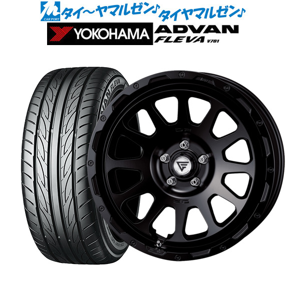 FORCE デルタフォース OVAL(オーバル) 18インチ 8.0J ヨコハマ ADVAN アドバン フレバ V701 215/35R18 サマータイヤ ホイール4本セット