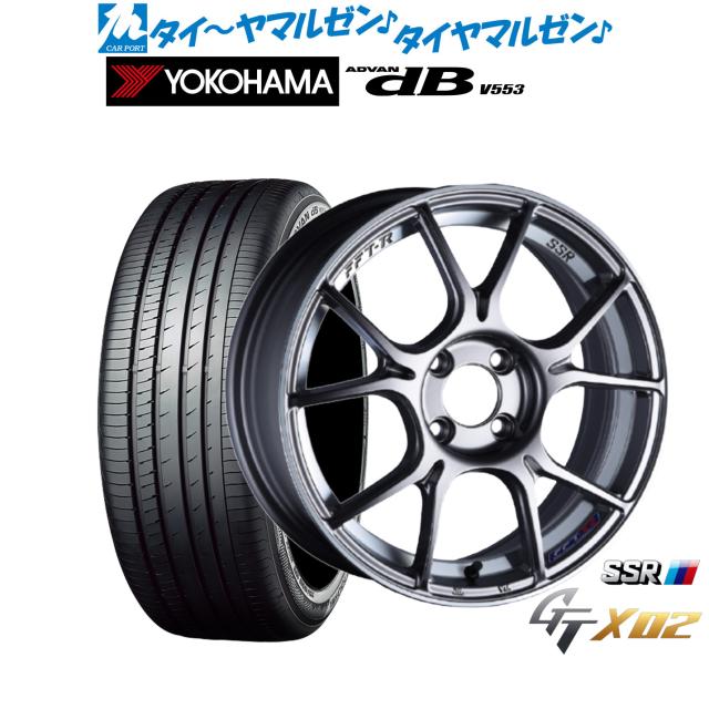 タナベ SSR GT X02 16インチ 6.5J ヨコハマ ADVAN アドバン dB(V553) 195/60R16 サマータイヤ ホイール4本セット
