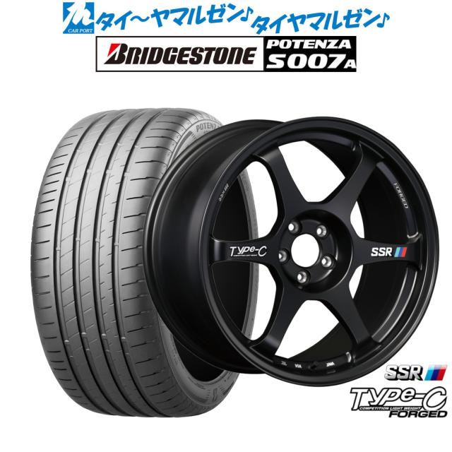 タナベ SSR Type-C FORGED 17インチ 7.5J ブリヂストン POTENZA ポテンザ S007A 215/45R17 サマータイヤ ホイール4本セット