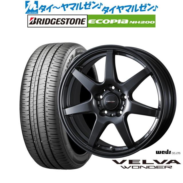 ウェッズ ヴェルヴァ ワンダー 16インチ 6.0J ブリヂストン ECOPIA エコピア NH200 215/60R16 サマータイヤ ホイール4本セット