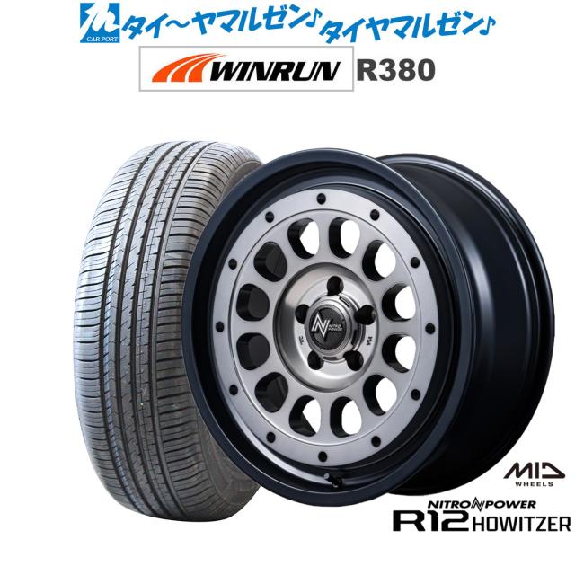 MID ナイトロパワー R12 ハウザー 18インチ 7.5J WINRUN ウインラン R380 235/60R18 サマータイヤ ホイール4本セット
