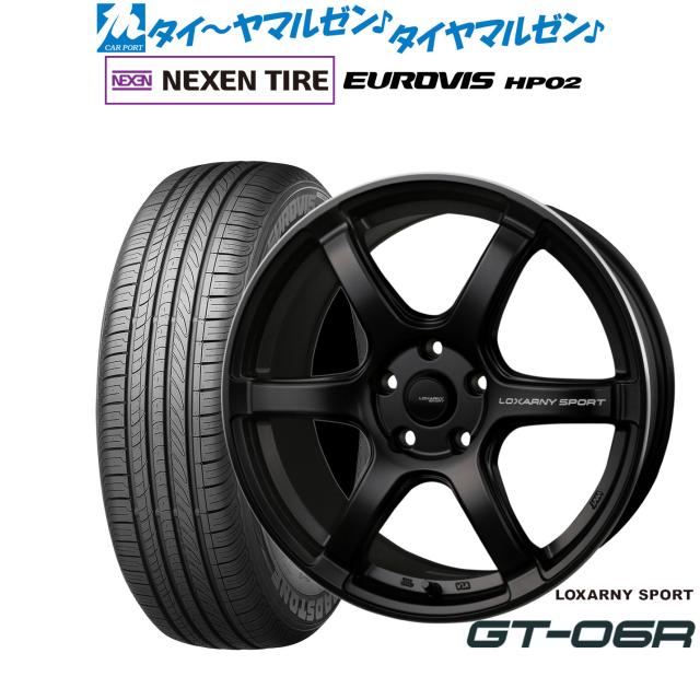BADX ロクサーニスポーツ GT-06R 17インチ 7.5J NEXEN ネクセン ロードストーン ユーロビズ HP02 225/60R17 サマータイヤ ホイール4本セット