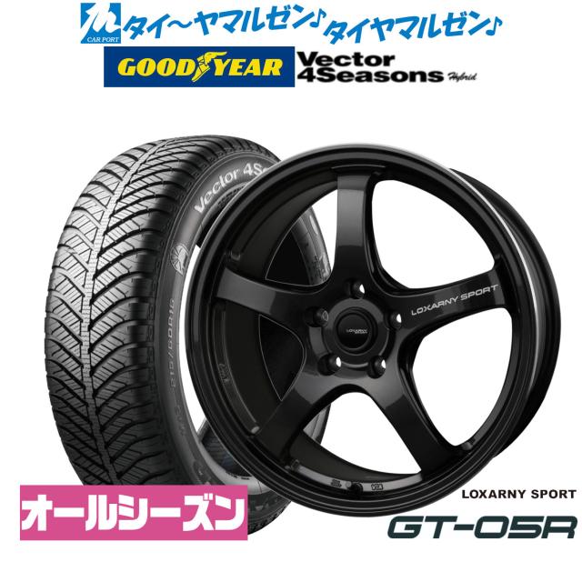 BADX ロクサーニスポーツ GT-05R 18インチ 7.5J グッドイヤー VECTOR