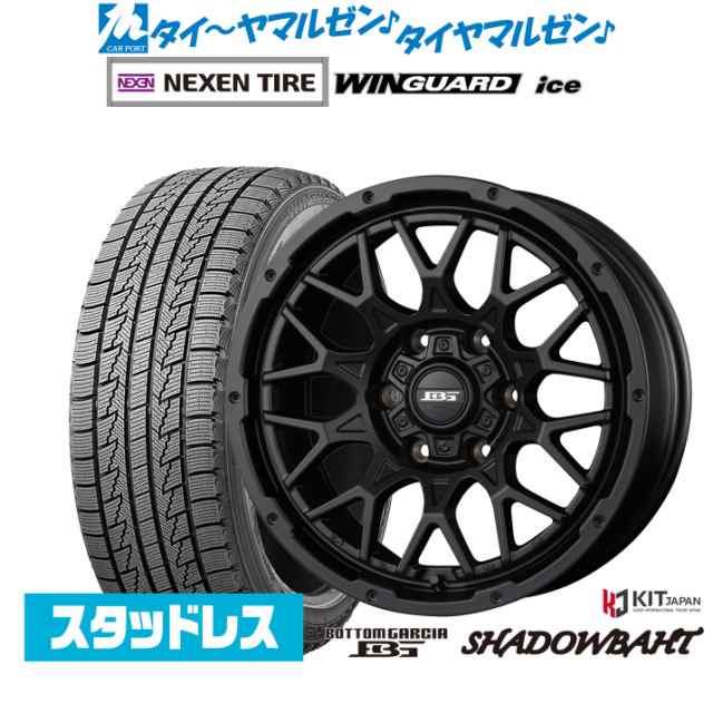 コーセイ ボトムガルシア シャドウバーツ 16インチ 6.5J NEXEN ネクセン WINGUARD ウインガード ice 215/65R16 スタッドレスタイヤ ホイ